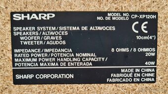 Mini věž Sharp CD-XP120H - 8