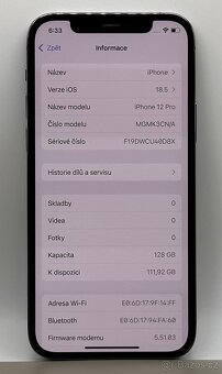 iPhone 12 Pro 128GB Graphite, 100% Baterie - 8