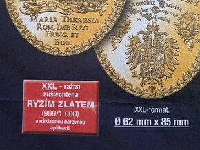 4 oválné mince Marie Terezie v kazetě - 8