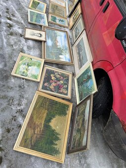 Staré obrazy a rámy - 8