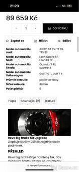 Brzdy revo by alcon 380x32 nové - 8