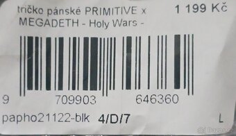 TRIČKO MEGADETH (vel. L) - Nabízím nové tričko slavné skupi. - 8
