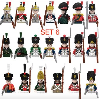 Figúrky Rytieri 1 (8ks) typ lego, nové, nehrané - 8