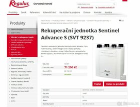 Rekuperační jednotka Vent Axia, až 414 m3/h, EC motory, NOVÁ - 8