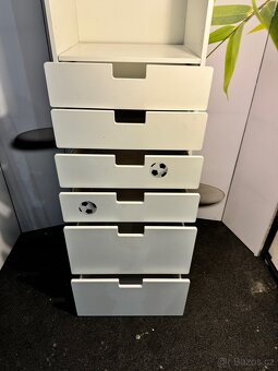 Hezký bílý úložný regál se šuplíky IKEA STUVA - 8