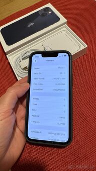 IPhone 13mini 128gb tmavemodry, top stav - 8