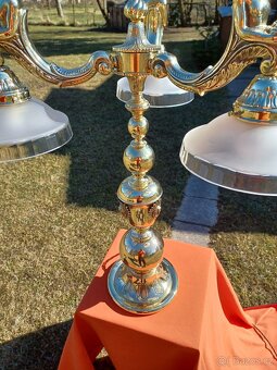 Mosazná figurální lampa - 8