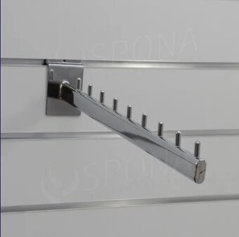 Kolejnicový věšák, Gondola, variabilní s háčky a pod. - 8