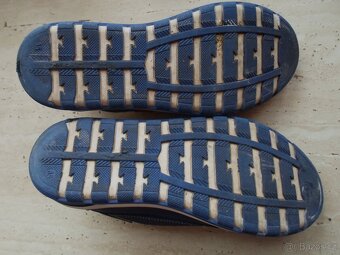 Modré bílé boty polobotky kožené - 35 - 8