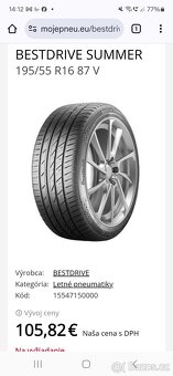 195/55 r16 letní pneumatiky - 8