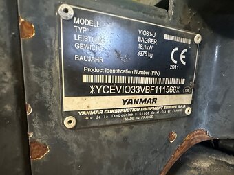 Minibagr Yanmar Vio33 - 8