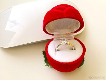 Zlatý prsten se zirkonem Goldex, vaha 3,4G, vel 53 - 8