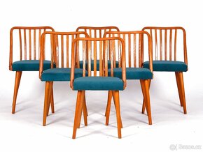 6x židle A. Šuman, nové čalounění, 1970. - 8