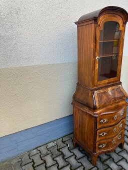 Barokní komoda s vitrínou - originál. - 8