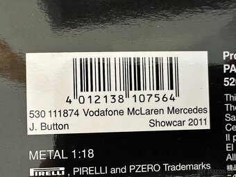 MODEL MCLAREN MP4/26 MINICHAMPS 1:18 LIMIT 1008 KS - 8