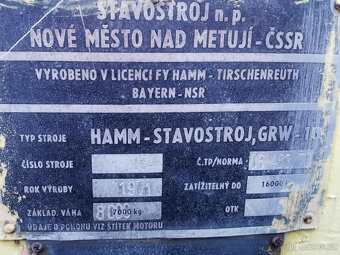 VÁLEC HAMM-STAVOSTROJ GRW-10 - 8