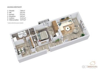 Prodej bytu 2+1, 55 m² - ul. Zdráhalova, Brno - 8