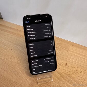 iPhone 15 Pro 128GB, modrý, eSIM (12 měsíců záruka) - 8