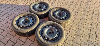 Plechové disky Škoda Fabia 2 5x100 6x15 ET43 195/55r15 letní - 8