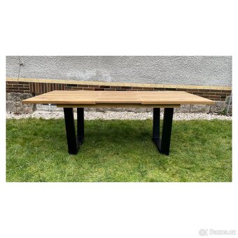 Masivní rozkládací jídelní stůl - Livingstone 160 cm - 8