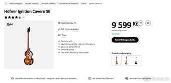 Hofner Ingnition Cavern SE - 8