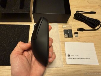 Keychron M2 Wireless Mouse (PixArt 3950, až 8K 30.000) - 8