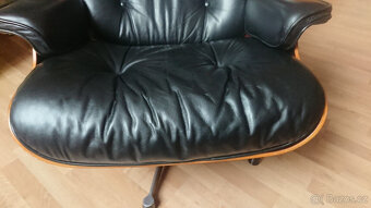 Lehátko Rosewood kůže černá Eames - 8