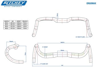 Ritchey Comp Ergo Max gravel řídítka š. 42 cm - 8
