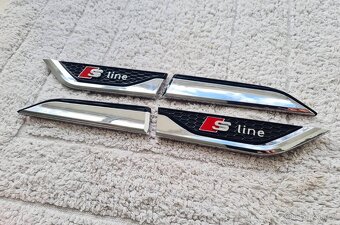 Bočné krídelká nálepky na blatník pre AUDI S-Line. - 8