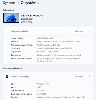 DELL i7 6700,16GB DDR4,SSD,HDD,Windows 11,záruka - 8