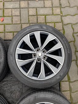 ORIGINÁL Alu Škoda ITIALIA R16, 5x100 - LETNÍ PNEU - 8