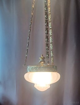 Secesní salonkový lustr - 8