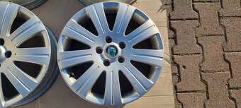 Alu kola originál Škoda Superb 5x112 6x17 ET45 3T0 601 025 J - 8