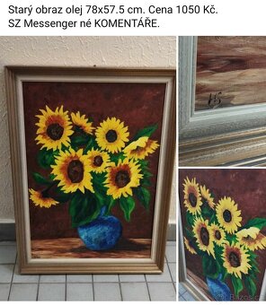 Staré obrazy .Ceny a rozměry viz fota. - 8