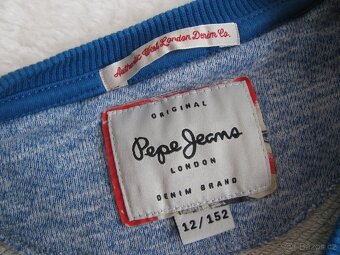 Chlapecká modrá mikina, střik PEPE JEANS - 8