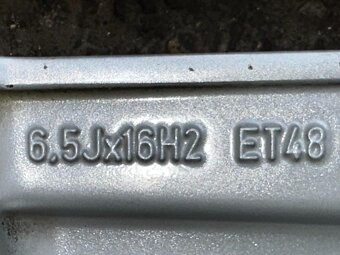 Original 3x ALU kolo VW Brighton 16" 6,5J ET48 pneu 205/55/ - 8