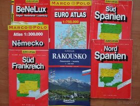 Autoatlasy, mapy, průvodci ČR i Evropa - 8