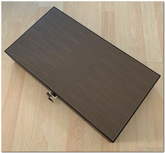 Hermès Backgammon Luxusní kožená dřevěná hračka Paříž - 8