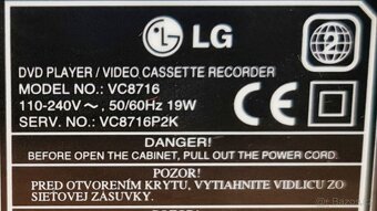 Combo LG VC8716 DVD/VHS Hi-Fi + 50 VHS + 50 DVD - 8