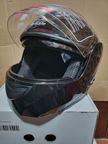 Prodám úplně novou výklopnou helmu na motorku Orz v.M56-57cm - 8