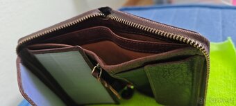 Ručně vyrobená peněženka z jedinečné kůže se zarukou - 8