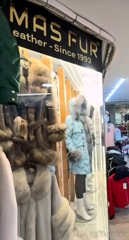 Dámská bundička Emas Leather&fur Fur vel.L - 8