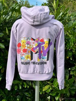Bavlněná mikina s kapucí, zip, vel.158/164, MTV logo/obrázek - 8