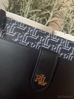 Nová tmavě modrá logovaná crossbody kabelka Ralph Lauren - 8