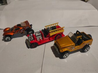 Autíčka,15 angličáků, kov, Hot wheels, Mattel, pěkné - 8