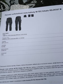 Moto kalhoty softshellové W-Tec Erkalis - 8