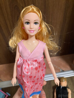 těhotná panenka barbie čeká dvojčata +ken - 8
