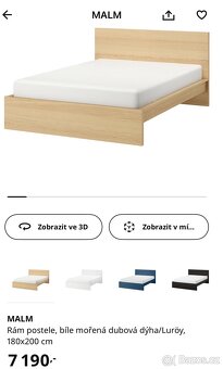 MALM rám postele + LURÖY lamelový rošt (180x200) - 8