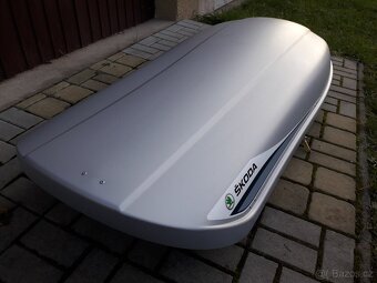 ŠKODA STŘEŠNÍ BOX,RAKEV,ORIGINÁL,TOP STAV-410L OBJEM - 8