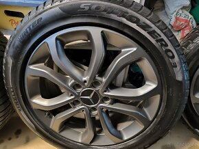 ALU kola Mercedes C 5x112 r17 Originál, Zimní 6mm+TPMS - 8